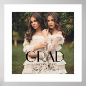 Moderne foto Double Afstuderen High School Folie Afdrukken (Voorkant)