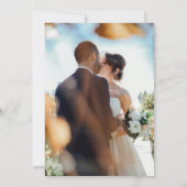 Moderne Foto Dubbelzijdige Save The Date Kaart (Achterkant)