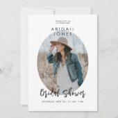 Moderne foto Dusty Blue Vrijgezellenfeest Kaart (Voorkant)