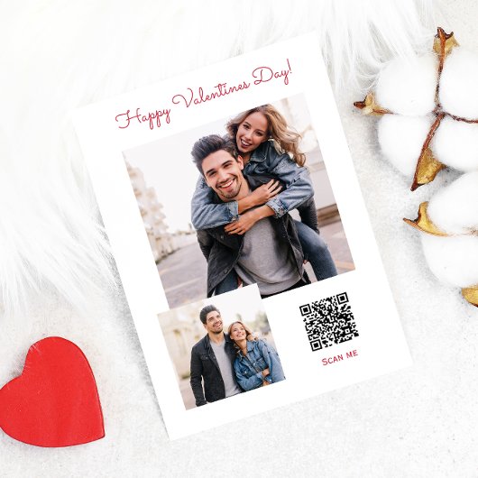 Moderne foto eenvoudige speciale bericht valentijn feestdagenkaart