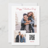 Moderne foto eenvoudige speciale boodschap Valenti Feestdagenkaart (Voorkant)