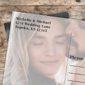 Moderne foto Eenvoudige typografie Vet minimalisti Aankondigingskaart