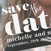 Moderne foto Eenvoudige typografie Vet minimalisti Aankondigingskaart