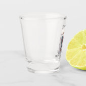 Moderne foto Eenvoudige unieke minimalistische bru Shot Glas (Links)