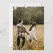 Moderne Foto Eenvoudige Wildflowers Sage Green Save The Date (Achterkant)