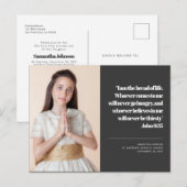 Moderne foto Eerste Heilige Communie Uitnodiging (Voorkant / Achterkant)