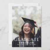 Moderne foto eindexamen aankondigingen (Voorkant)