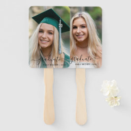 Moderne foto Elegant Afstuderen Handwaaier