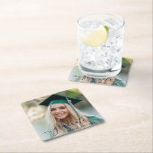 Moderne foto Elegant Afstuderen Kartonnen Onderzetters (Insitu)