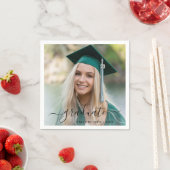 Moderne foto Elegant Afstuderen Servet (Insitu)