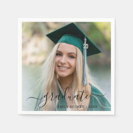 Moderne foto Elegant Afstuderen Servet