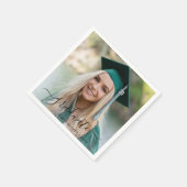 Moderne foto Elegant Afstuderen Servet (Hoek)