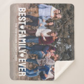 Moderne foto Elegant Beste familie ooit Sherpa Deken (Voorkant)