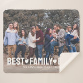 Moderne foto Elegant Beste familie ooit Sherpa Deken (Voorkant (horizontaal))