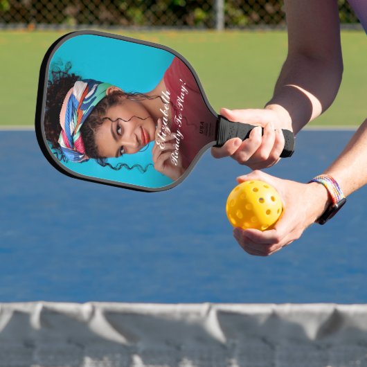 Moderne foto Elegant spelen Personaliseren Pickleball Paddle (Insitu)