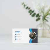 Moderne foto Elegant Visitekaartje (Staand voorkant)