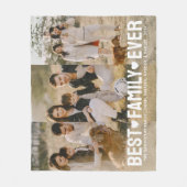 Moderne foto Elegante Beste Familie Ooit Collage Fleece Deken (Voorkant)