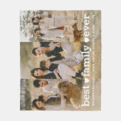 Moderne foto Elegante Beste Familie Ooit Collage Fleece Deken (Voorkant)