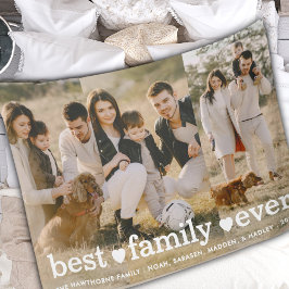 Moderne foto Elegante Beste Familie Ooit Collage Fleece Deken