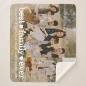 Moderne foto Elegante Beste Familie Ooit Collage Sherpa Deken (Voorkant)