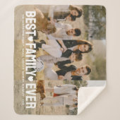 Moderne foto Elegante Beste Familie Ooit Collage Sherpa Deken (Voorkant)