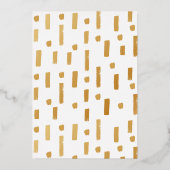 Moderne foto Elegante Bruiloft Save The Date Folie Uitnodiging (Achterkant)