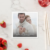 Moderne foto Elegante bruiloft servetten (Insitu)