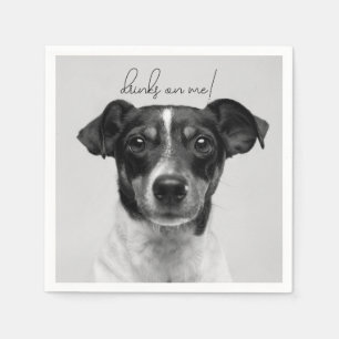 Moderne Foto Elegante Dankjewelings Hond Dierenbru Servet