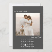 Moderne foto en agenda opslaan datum kaart (Voorkant)