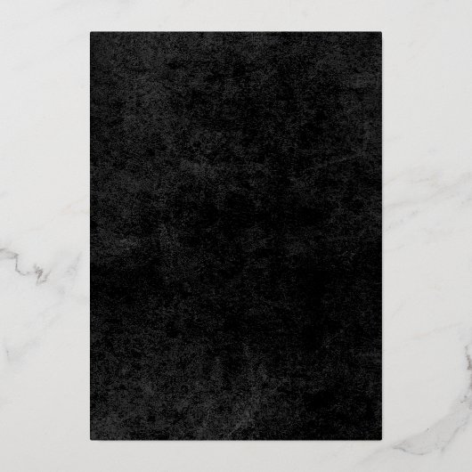 Moderne foto en goudfolie 40e verjaardag folie uitnodiging (Achterkant)