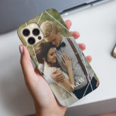 Moderne foto en monogram iPhone hoesje