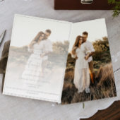 Moderne foto en overlay bruiloft Folie uitnodiging