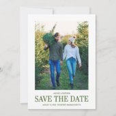 Moderne foto en Typografie Wedding Save The Date (Voorkant)