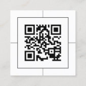 Moderne foto en video omlijst vierkante visitekaartje (Achterkant)