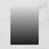 Moderne foto en zwarte overlay bruiloft informatiekaartje (Achterkant)