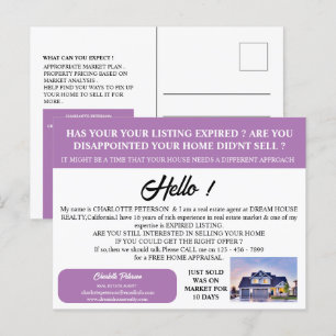 Moderne foto - Estate Verlopen aanbieding Briefkaart