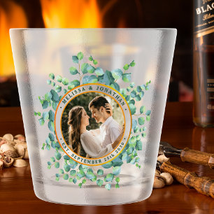 Moderne Foto Eucalyptus Groene Gebieden Gouden Bru Shot Glas