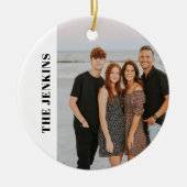 Moderne foto familie kerst ornament (Voorkant)