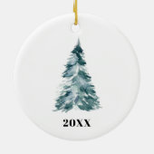 Moderne foto familie kerst ornament (Achterkant)