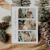 Moderne foto Familie Vakantie Kaart voor Kerstmis