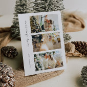 Moderne foto Familie Vakantie Kaart voor Kerstmis