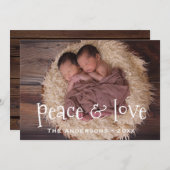 Moderne FOTO-Feestdagen Kaart, aankondiging, ander Feestdagenkaart (Voorkant / Achterkant)