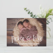 Moderne FOTO-Feestdagen Kaart, aankondiging, ander Feestdagenkaart (Staand voorkant)