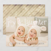 Moderne FOTO-Feestdagen Kaart, aankondiging, ander Feestdagenkaart (Voorkant / Achterkant)