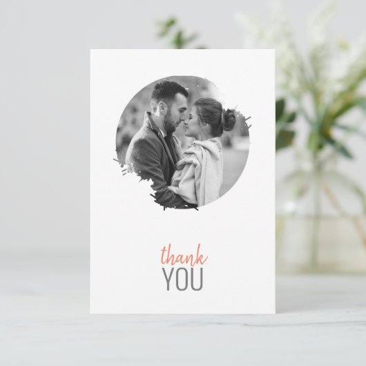 Moderne foto flat dank u kaart (Staand voorkant)