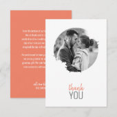 Moderne foto flat dank u kaart (Voorkant / Achterkant)