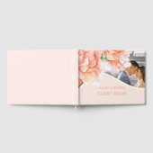 Moderne foto Floral Elegant Wedding Gastenboek (Volledig)