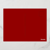 Moderne Foto Folie Heart Valentijnsdag Kaart (Achterkant)