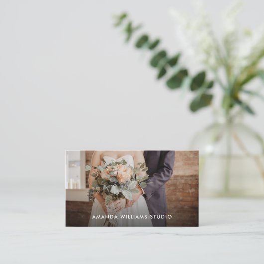 Moderne foto | Fotograaf Fotografie Visitekaartje (Staand voorkant)