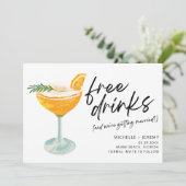 Moderne foto Funny Wedding Save the Date (Staand voorkant)